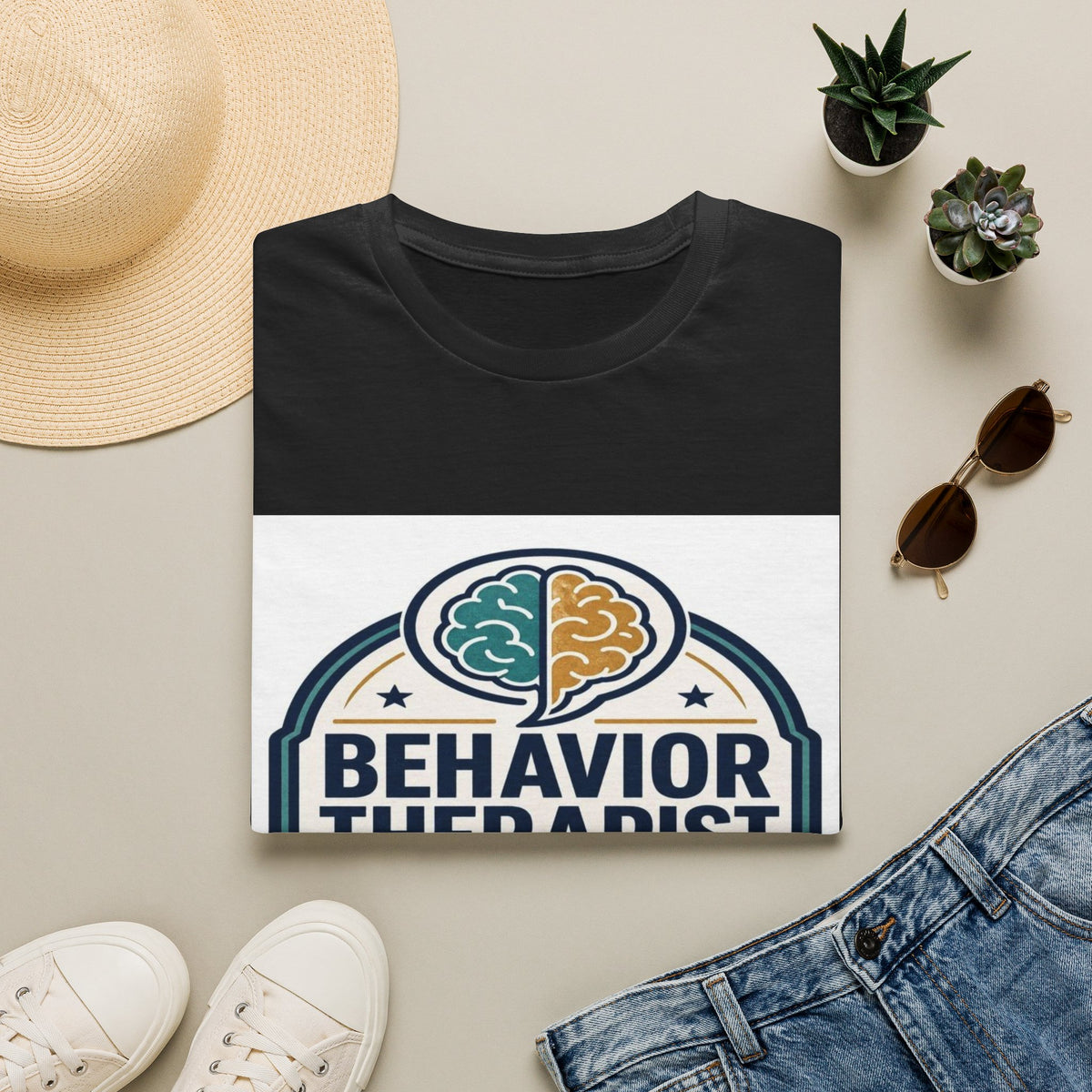 Bold Professional Badge Design For Behavior Therapist- Graphic Tees