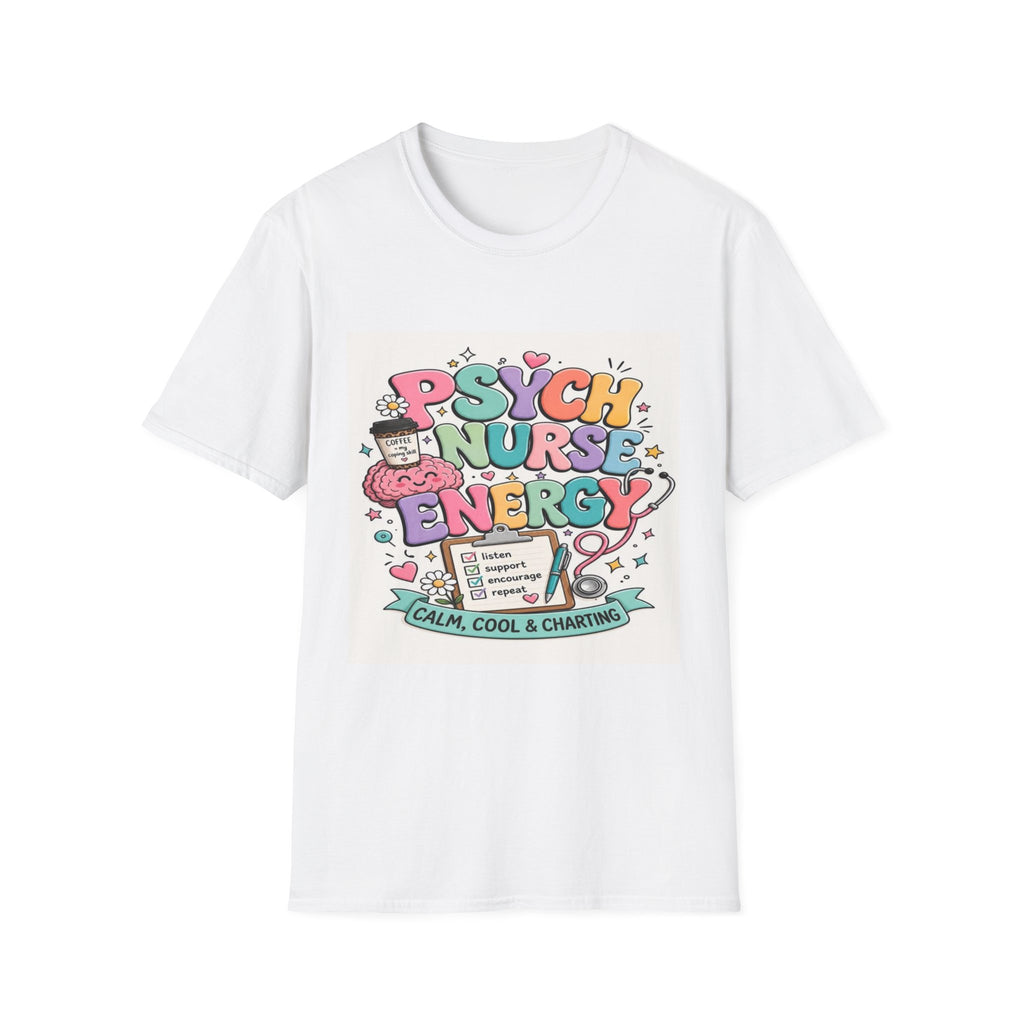 Playful Typography Design Celebrating Psych Nurse Energy- Graphic Tees