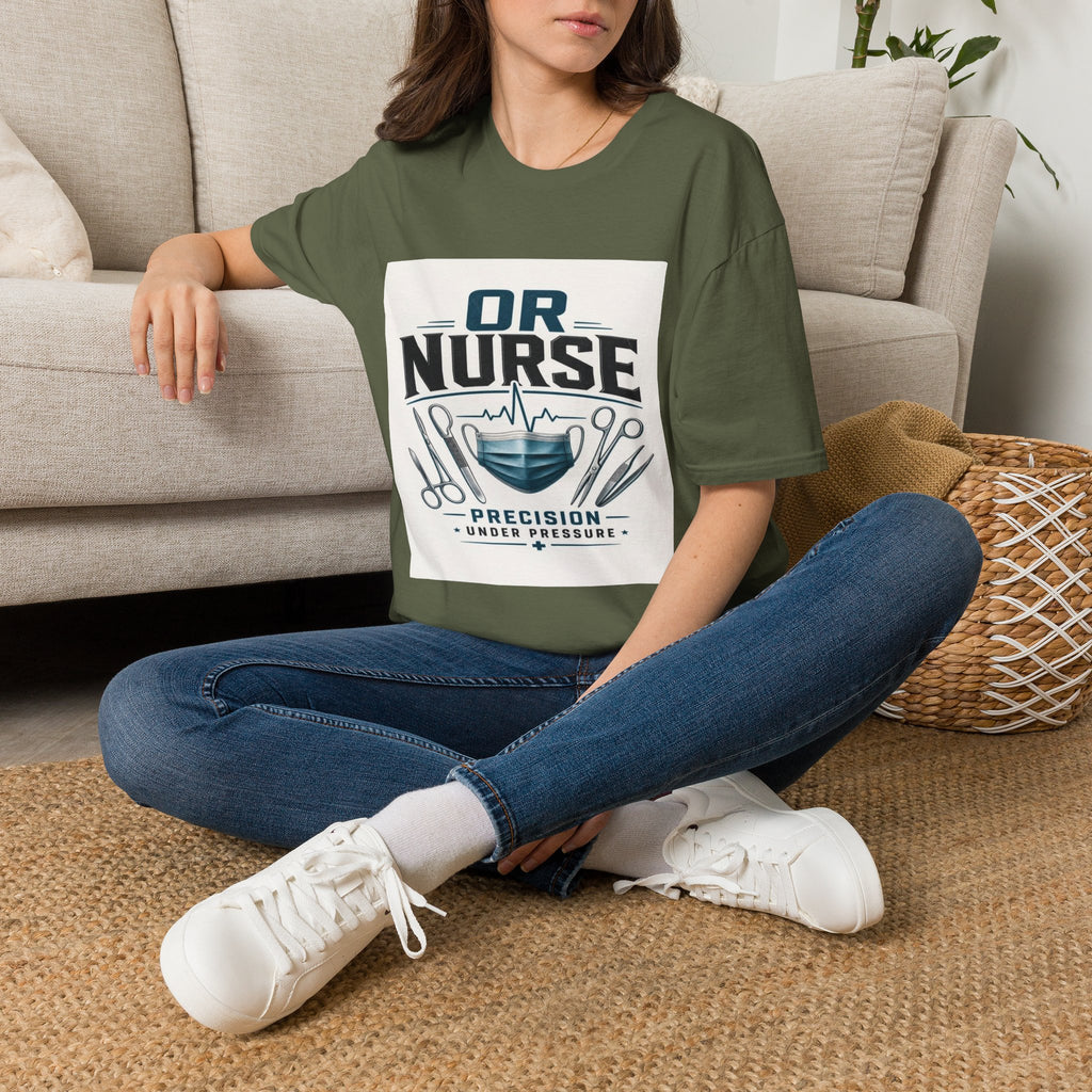 Bold T-Shirt Design Featuring Nurse Motto With Instruments- Graphic Tees