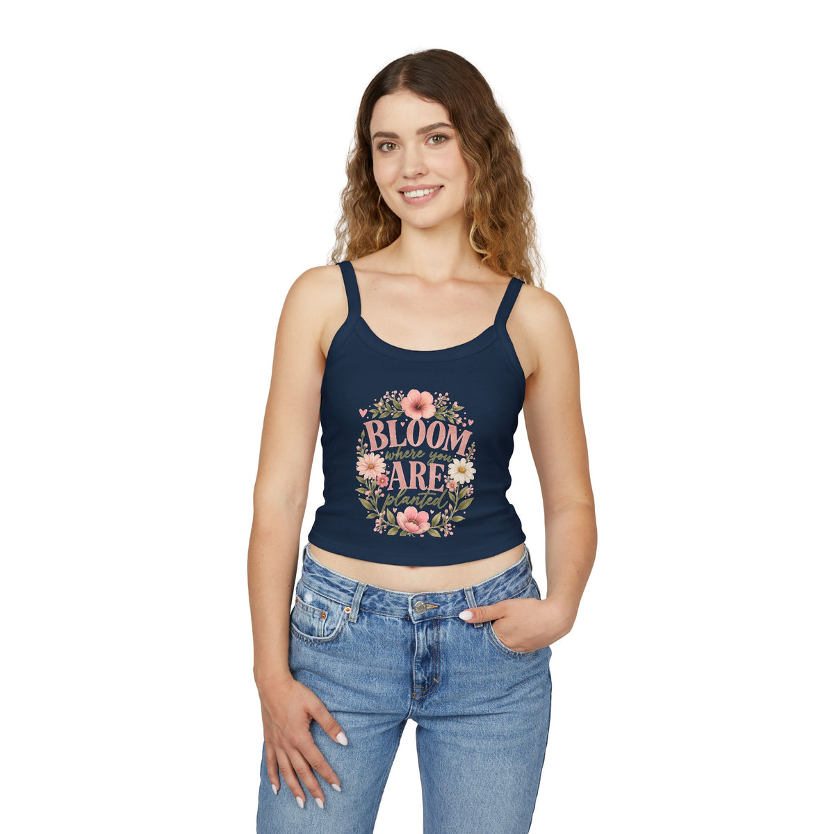 Bloom Where You Are Planted Floral Tank