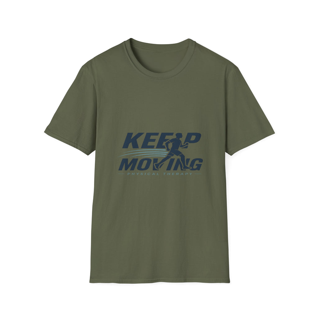 Minimalist T-Shirt Design Featuring _Keep Moving_ Statement- Graphic Tees