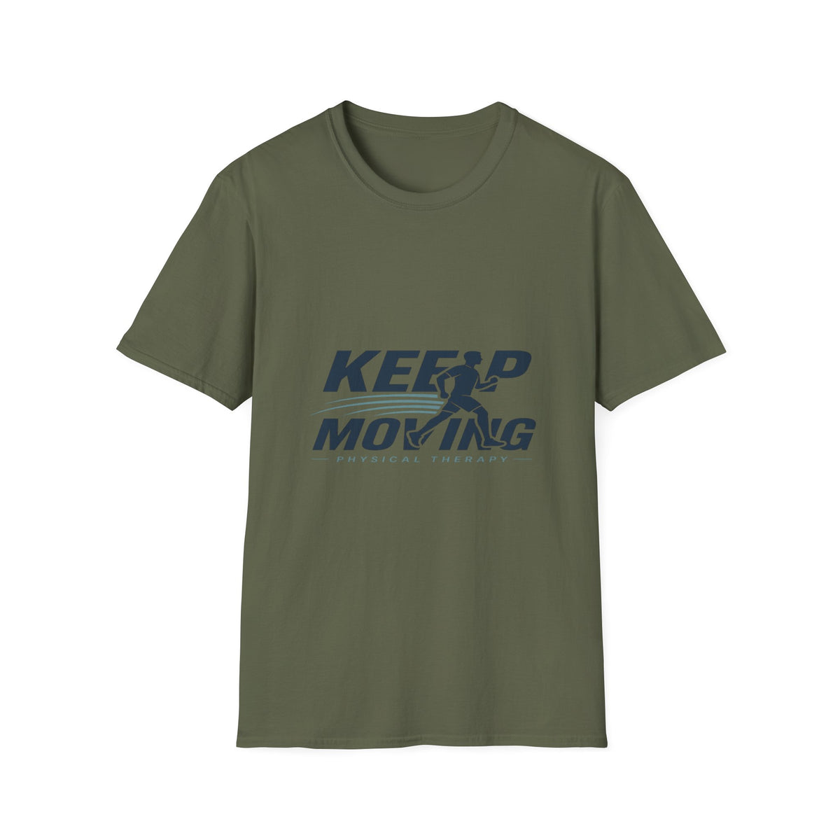 Minimalist T-Shirt Design Featuring _Keep Moving_ Statement- Graphic Tees
