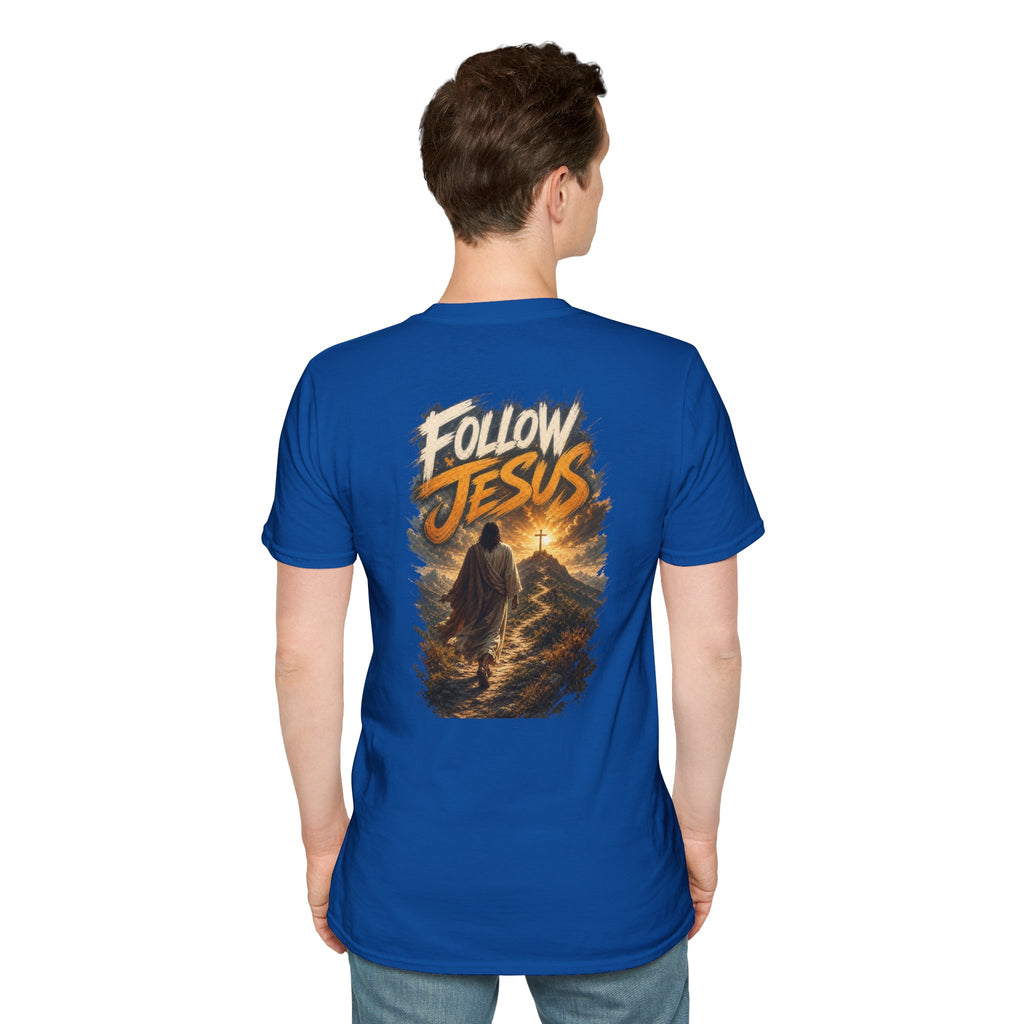 Christian Cross T-Shirt — Rustic Crown of Thorns Design