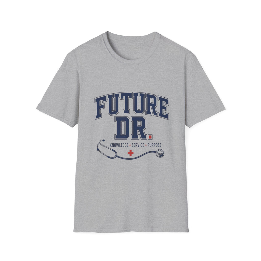 Collegiate T Shirt Design With Future Dr Text And Medical Accents