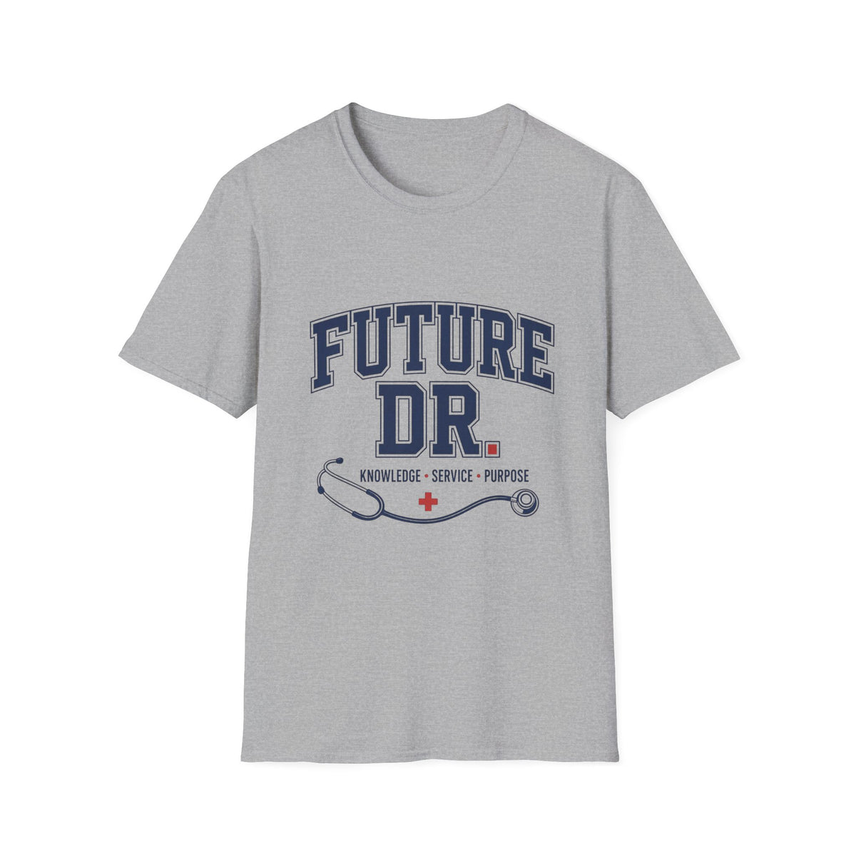 Collegiate T Shirt Design With Future Dr Text And Medical Accents