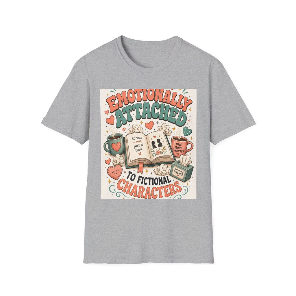 Whimsical T Shirt Design Celebrating Emotional Attachment To Fictional Characters