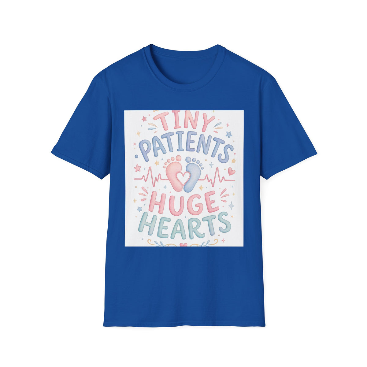Whimsical T Shirt Design Featuring Tiny Patients Huge Hearts