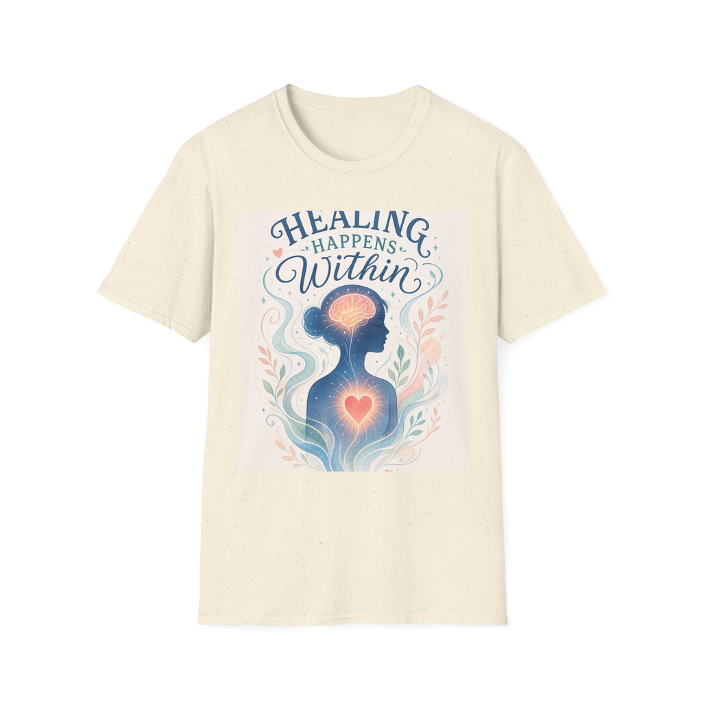 Human Silhouette With Glowing Brain And Heart Design