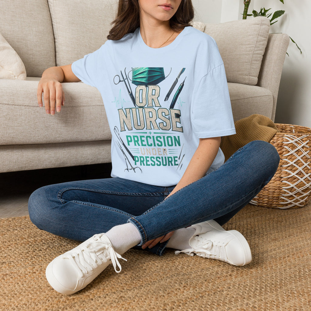 Bold Typography T Shirt Design For OR Nurse Theme