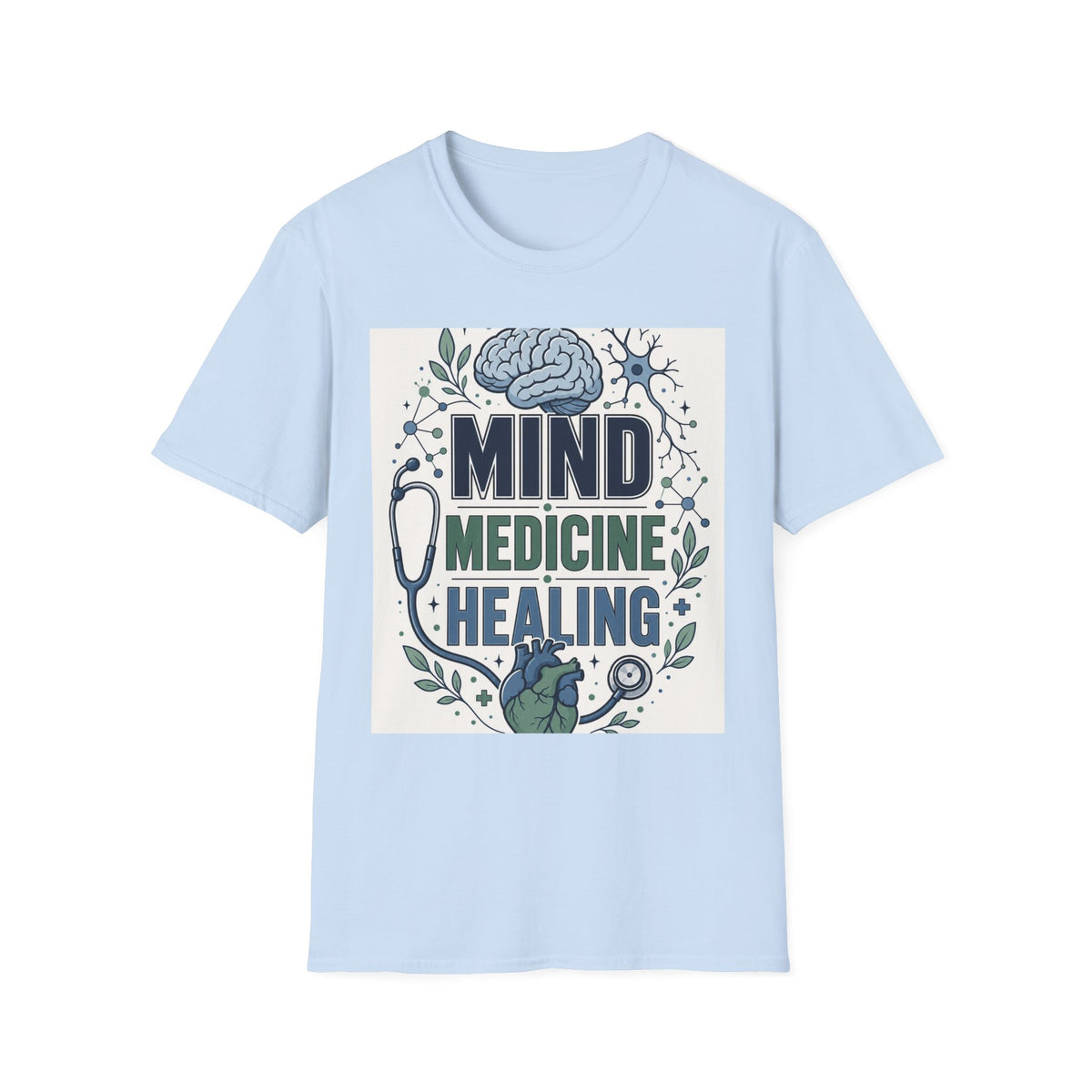Illustration Of Stacked Words Mind Medicine Healing With Medical Icons