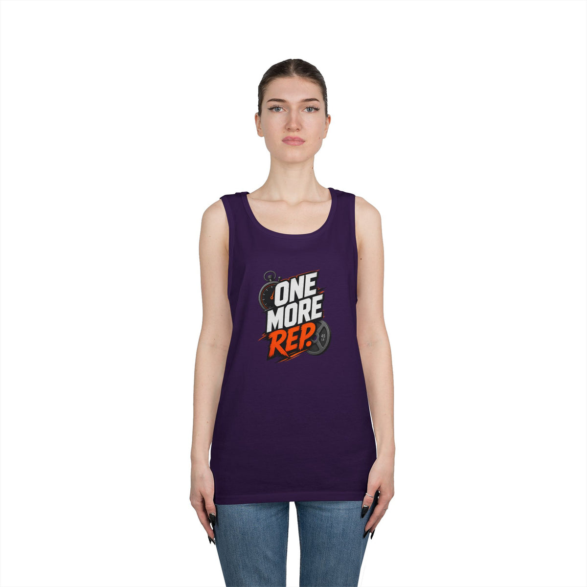 One More Rep Tank Top — Motivational Gym Workout Tank
