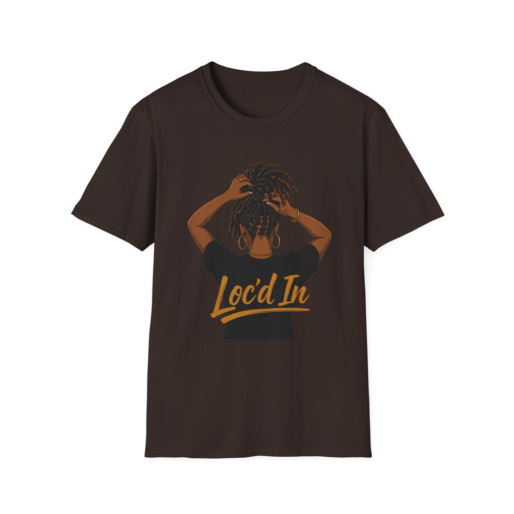 Loc'd In Graphic T-Shirt — 'Lock'd In' Natural Hair Afro Pride Tee