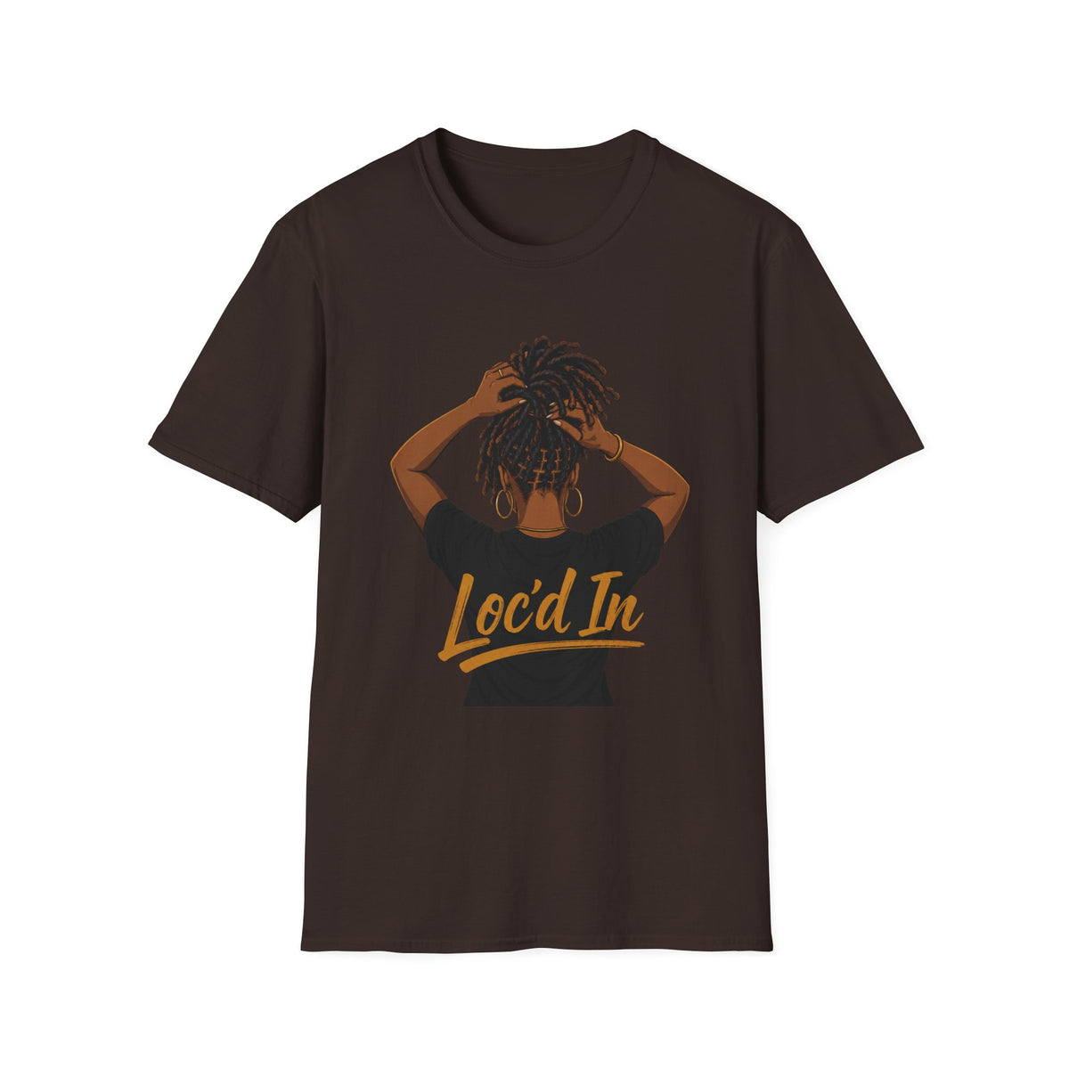 Loc'd In Graphic T-Shirt — 'Lock'd In' Natural Hair Afro Pride Tee