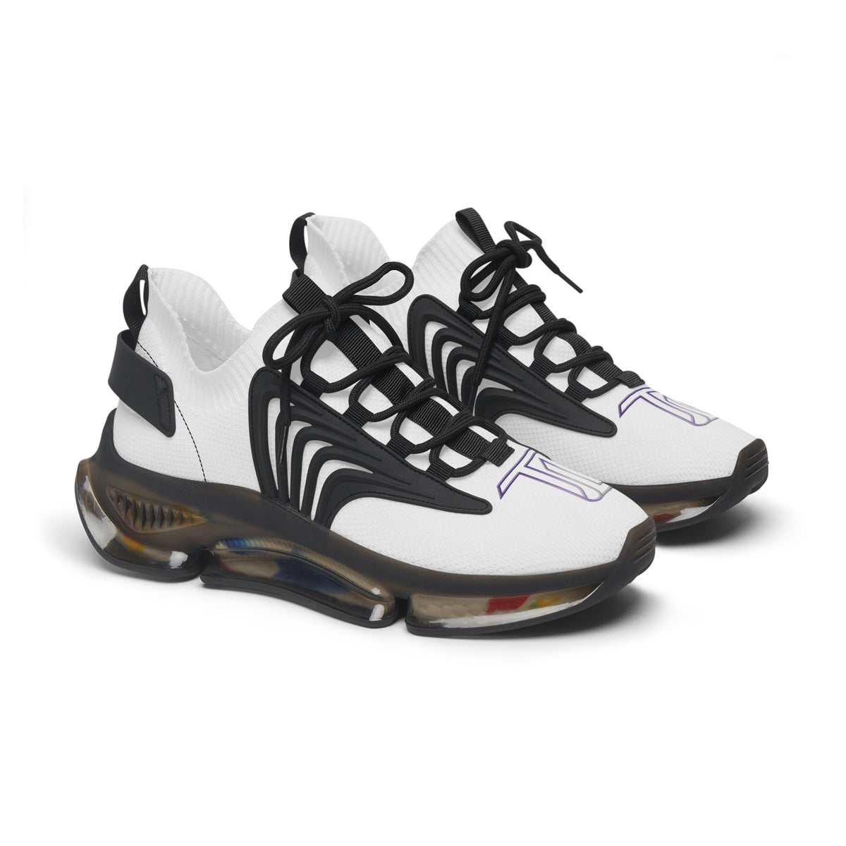 Women’s Mesh Sneakers — Lightweight Breathable Athletic Shoes with Color Splash Sole