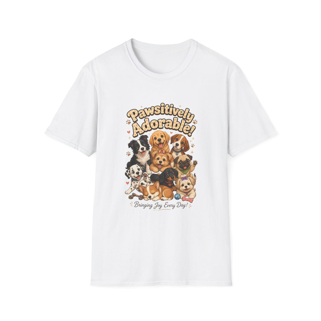 Pawsitively Adorable! Dog Lover T-Shirt — Cute Puppies Graphic Tee