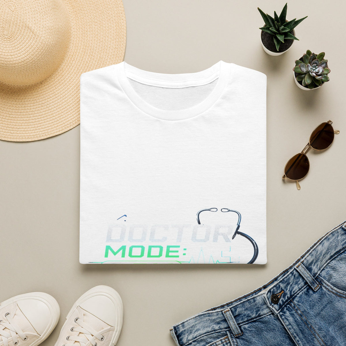 Modern Graphic T-Shirt Design Featuring Doctor Mode Text- Graphic Tees