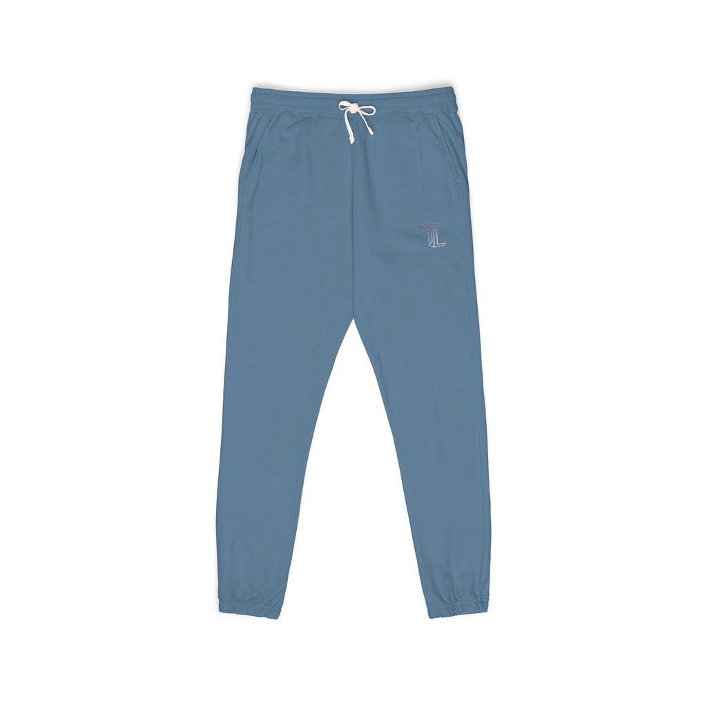 Midnight Motion Sweatpants — Small Lavender Skull Accent
