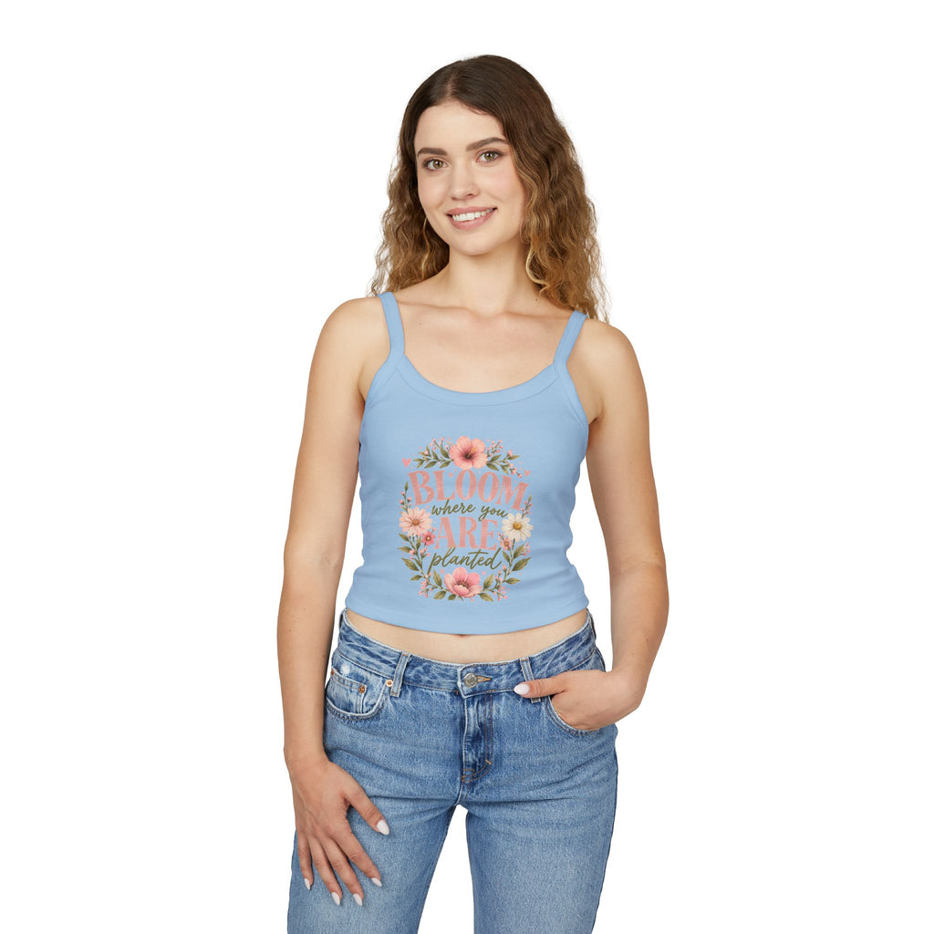Bloom Where You Are Planted Floral Tank
