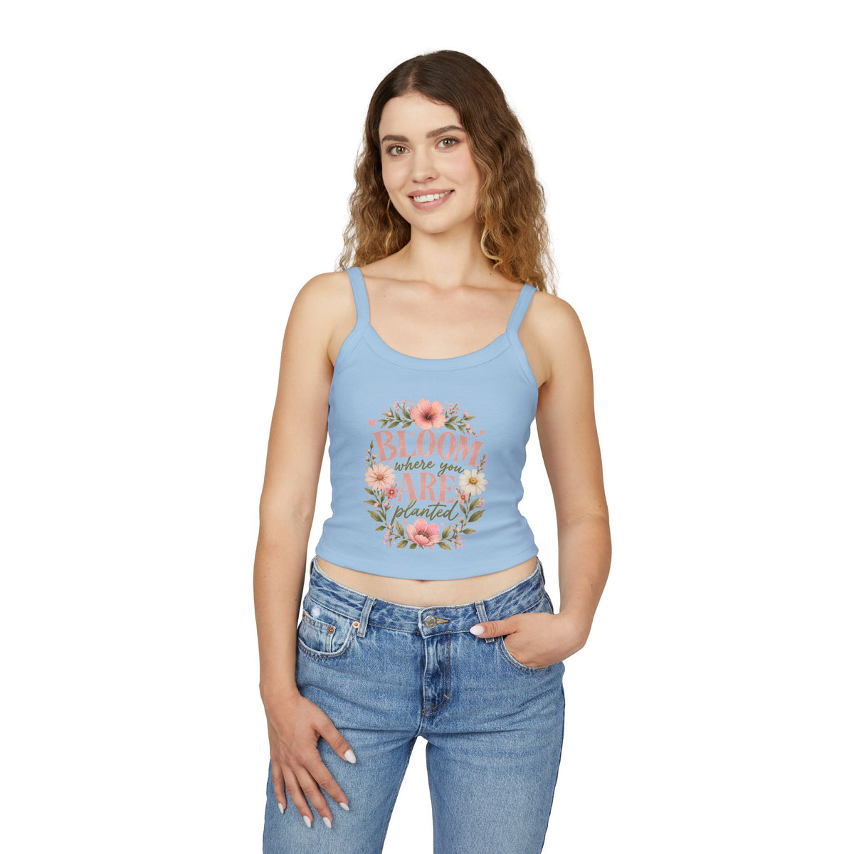Bloom Where You Are Planted Floral Tank
