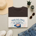Human Silhouette With Glowing Brain And Heart Design- Graphic Tees