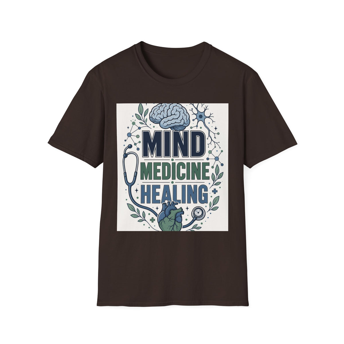 Illustration Of Stacked Words Mind Medicine Healing With Medical Icons