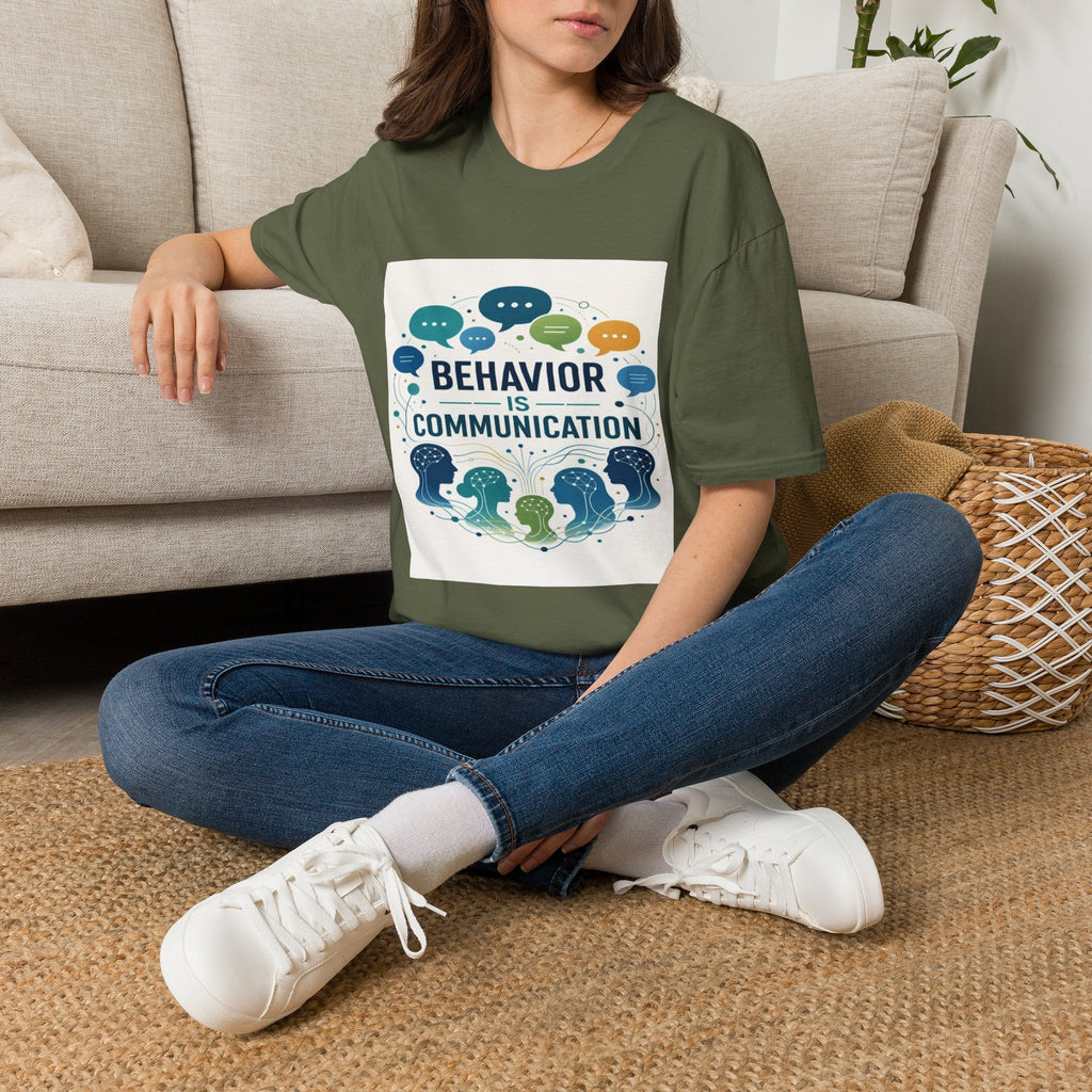 T-shirt Design Featuring Bold Phrase Surrounded By Colorful Speech Bubbles- Graphic Tees