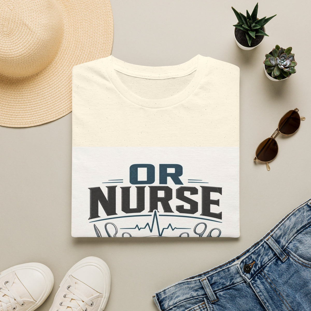 Bold T-Shirt Design Featuring Nurse Motto With Instruments- Graphic Tees