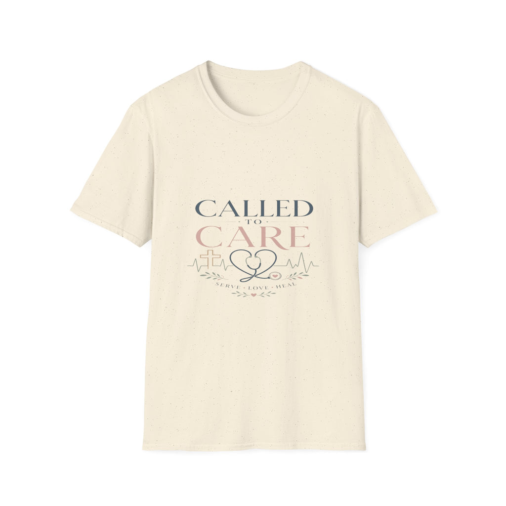 Elegant Christian Healthcare Design Featuring Called To Care Phrase- Graphic Tees