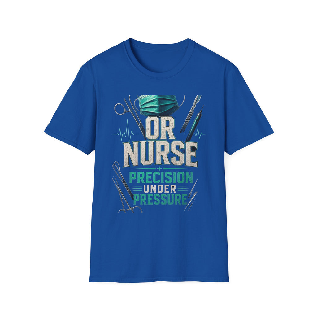 Bold Typography T Shirt Design For OR Nurse Theme