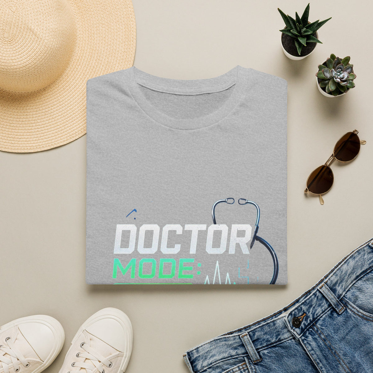 Modern Graphic T Shirt Design Featuring Doctor Mode Text
