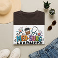 Vibrant T Shirt Design Featuring MED SURG MADNESS Phrase (1)