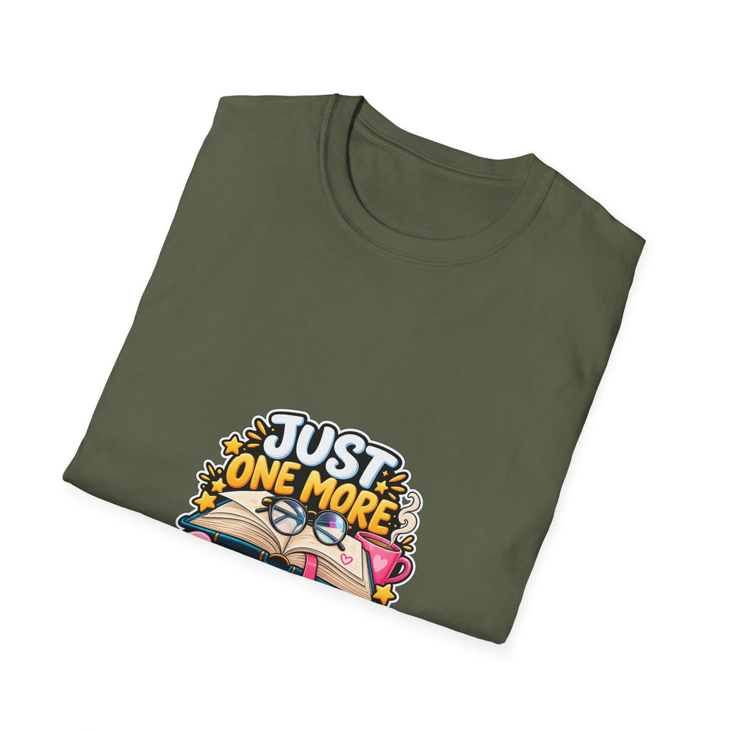 Just One More Chapter T-Shirt – Cute Book Lover Reading Graphic Tee