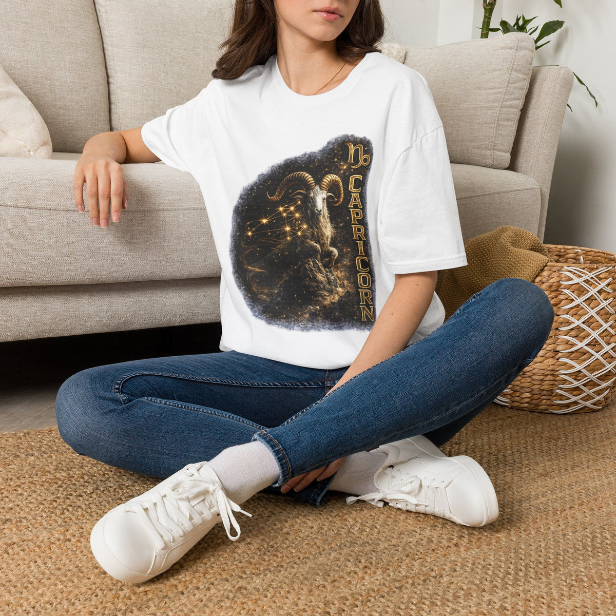 Capricorn Zodiac T-Shirt — Goat Constellation Astrology Tee
