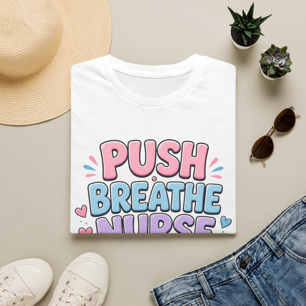 Playful Typography Design With Baby Footprints And Heart