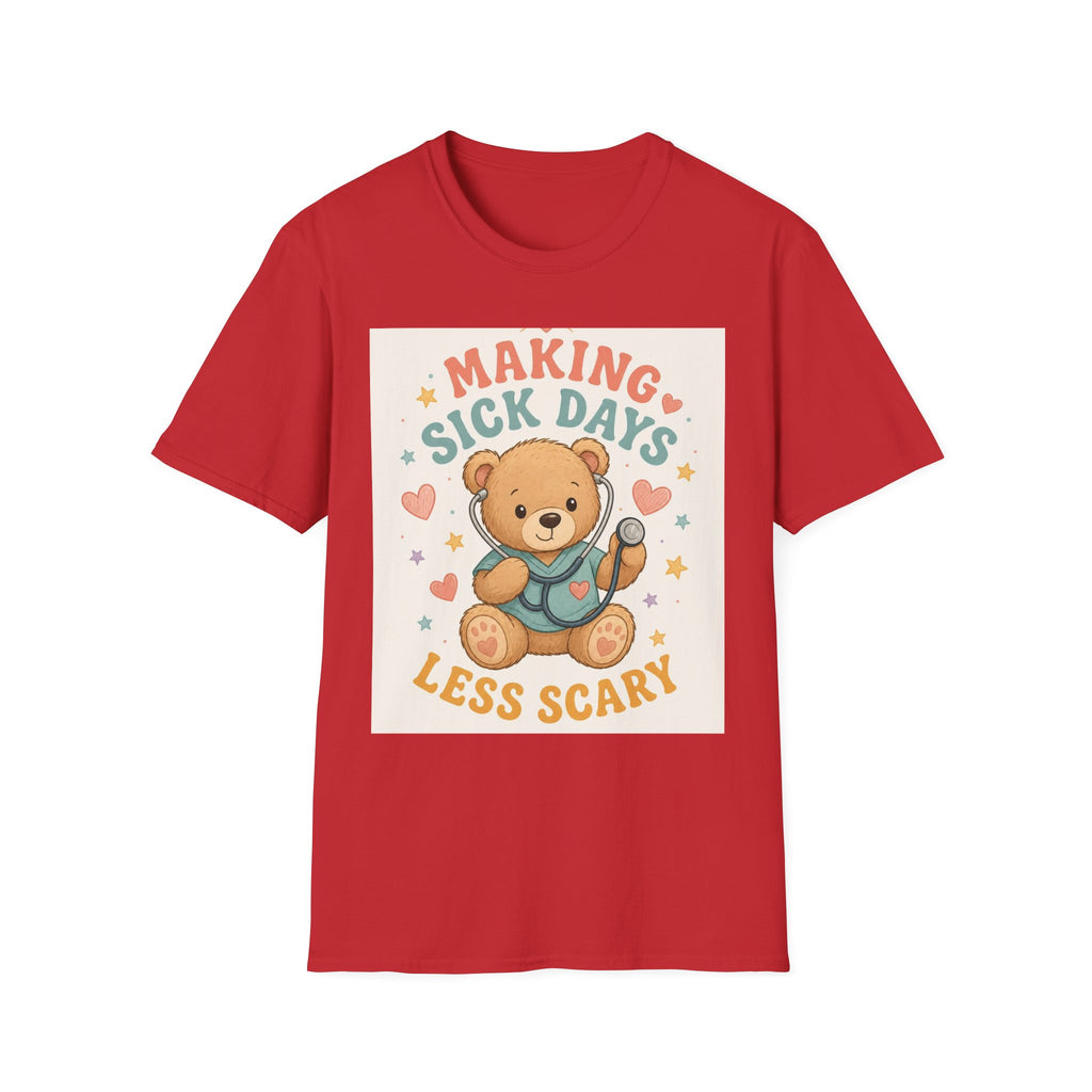 T Shirt Design Featuring Teddy Bear With Stethoscope And Stars