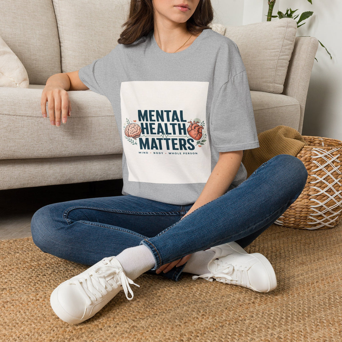 Bold Typography Design Emphasizing Mental Health Awareness- Graphic Tees
