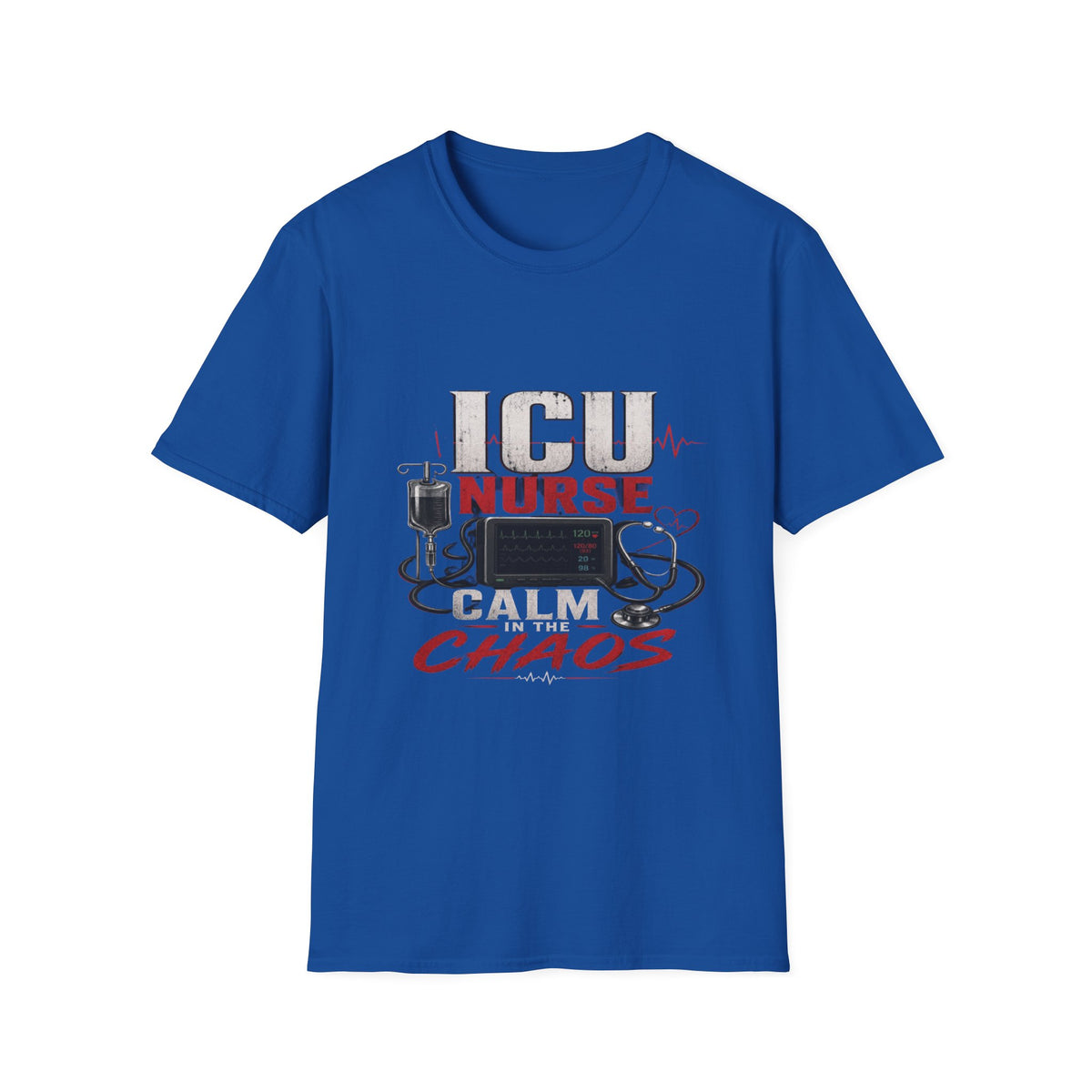 Powerful ICU Nurse T-Shirt Design With Bold Typography- Graphic Tees