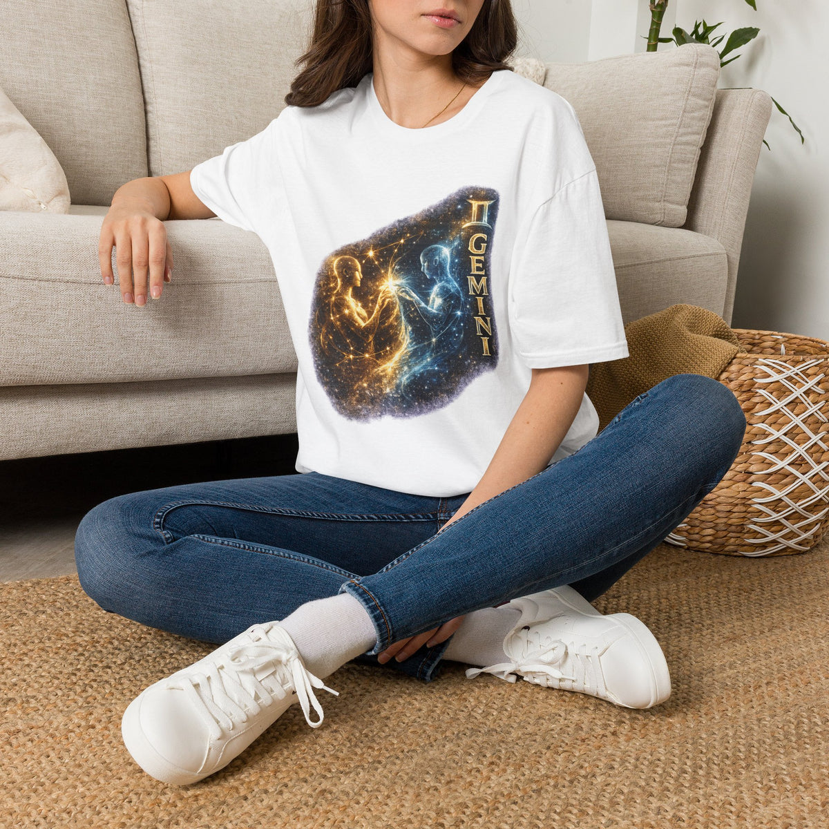 Gemini Constellation T-Shirt — Cosmic Twins Zodiac Tee