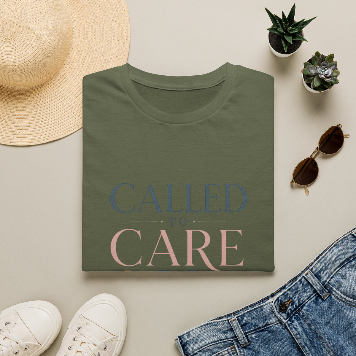 Elegant Christian Healthcare Design Featuring Called To Care Phrase