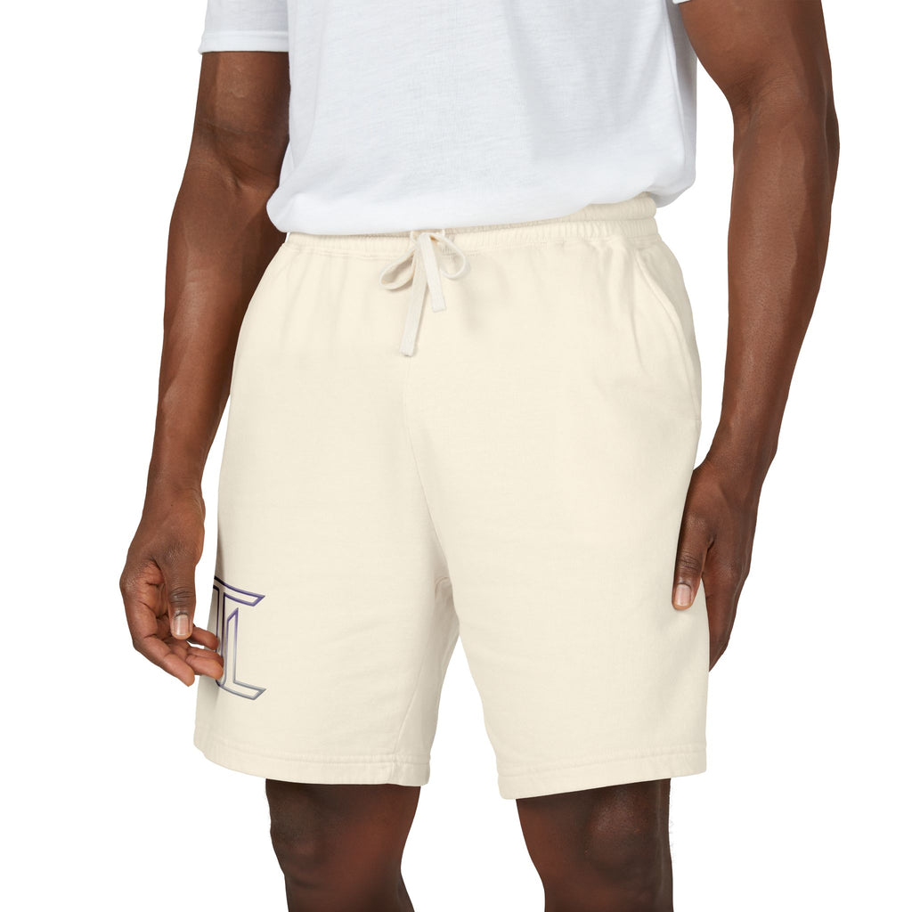 Fleece Sweat Shorts — Minimal Logo Garment-Dyed Lounge Shorts