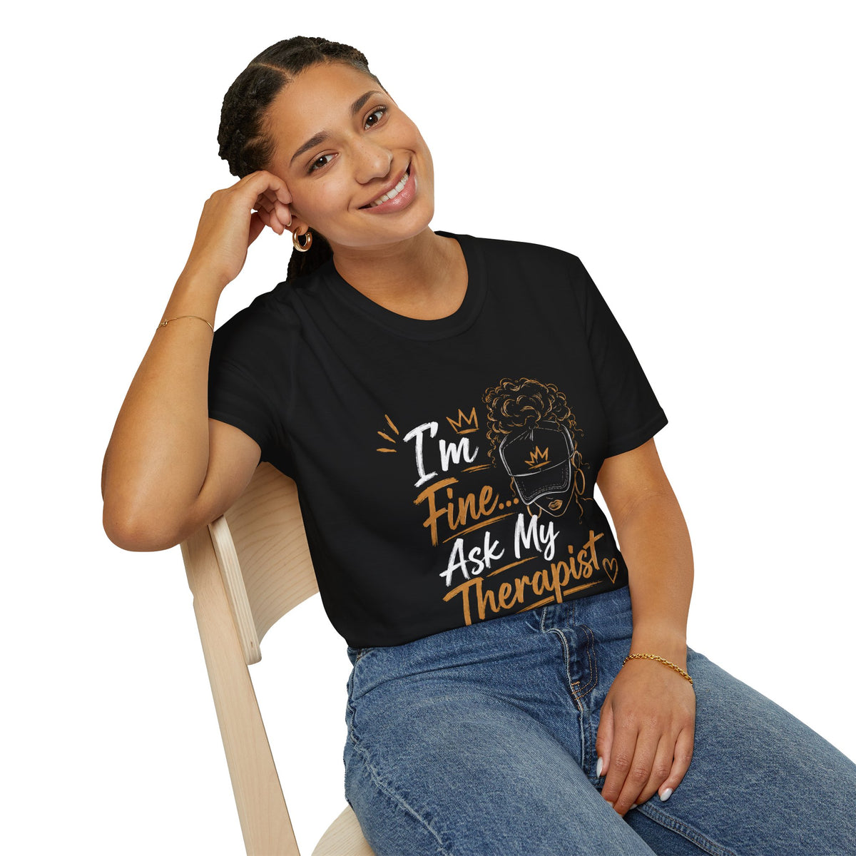 I'm Fine... Ask My Therapist T‑Shirt