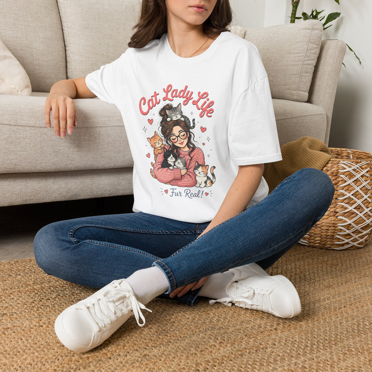 Cat Lady Life T-Shirt — Cute Cat Mom Graphic Tee