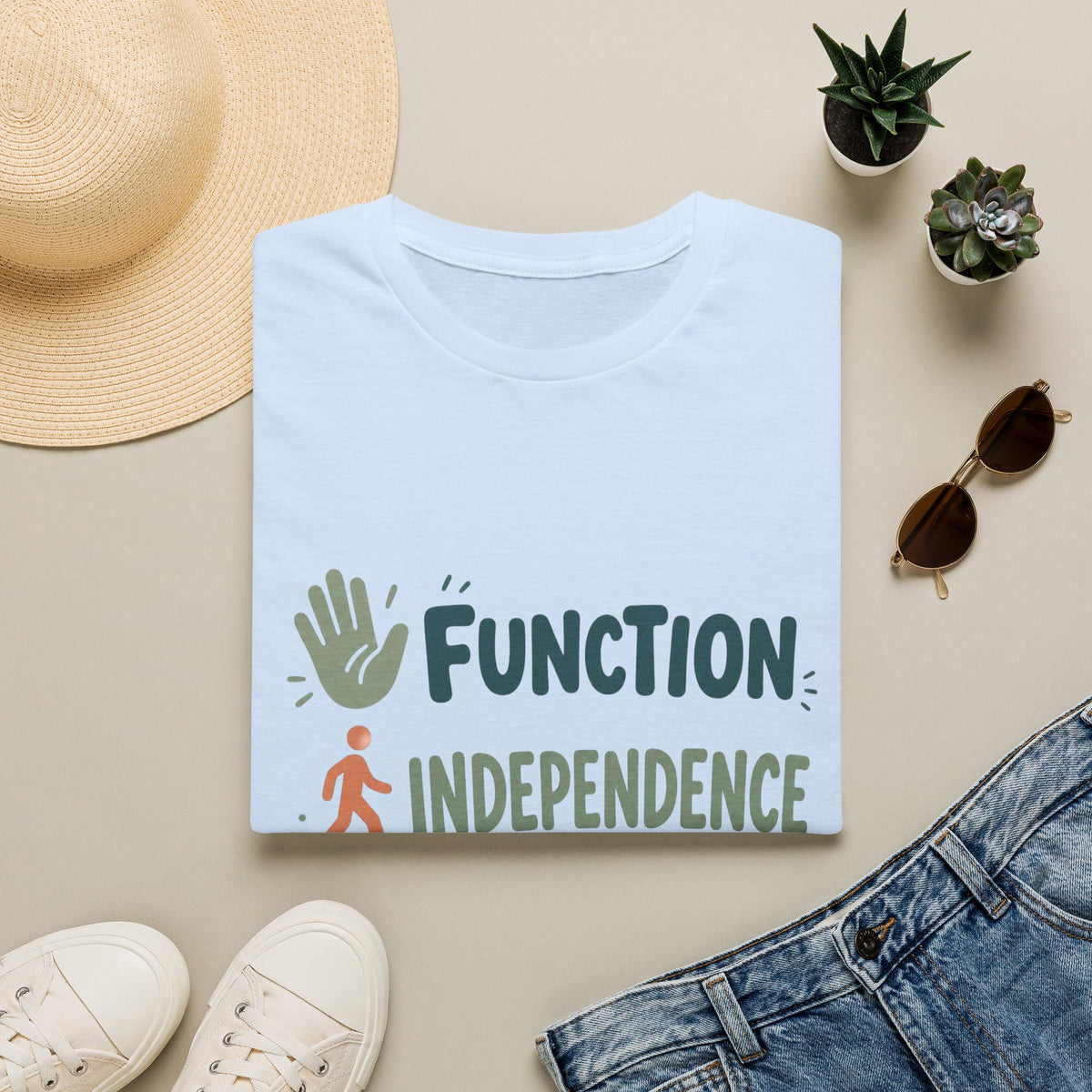 Playful Typography Featuring Function Independence Life With Icons