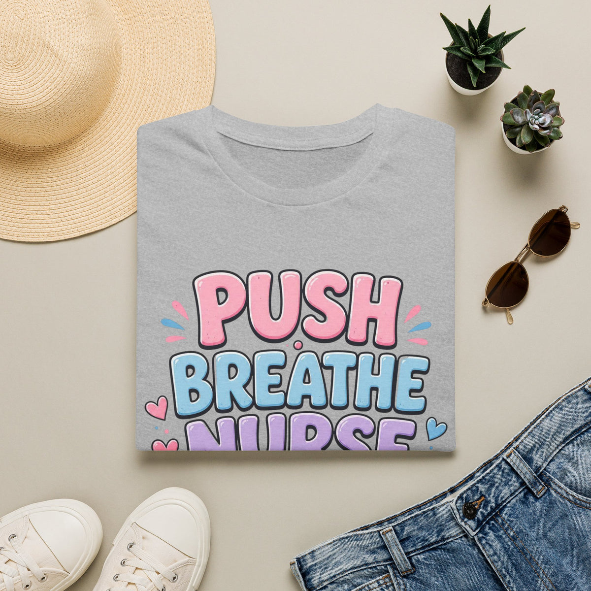 Playful Typography Design With Baby Footprints And Heart