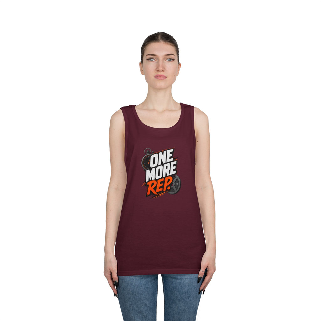 One More Rep Tank Top — Motivational Gym Workout Tank