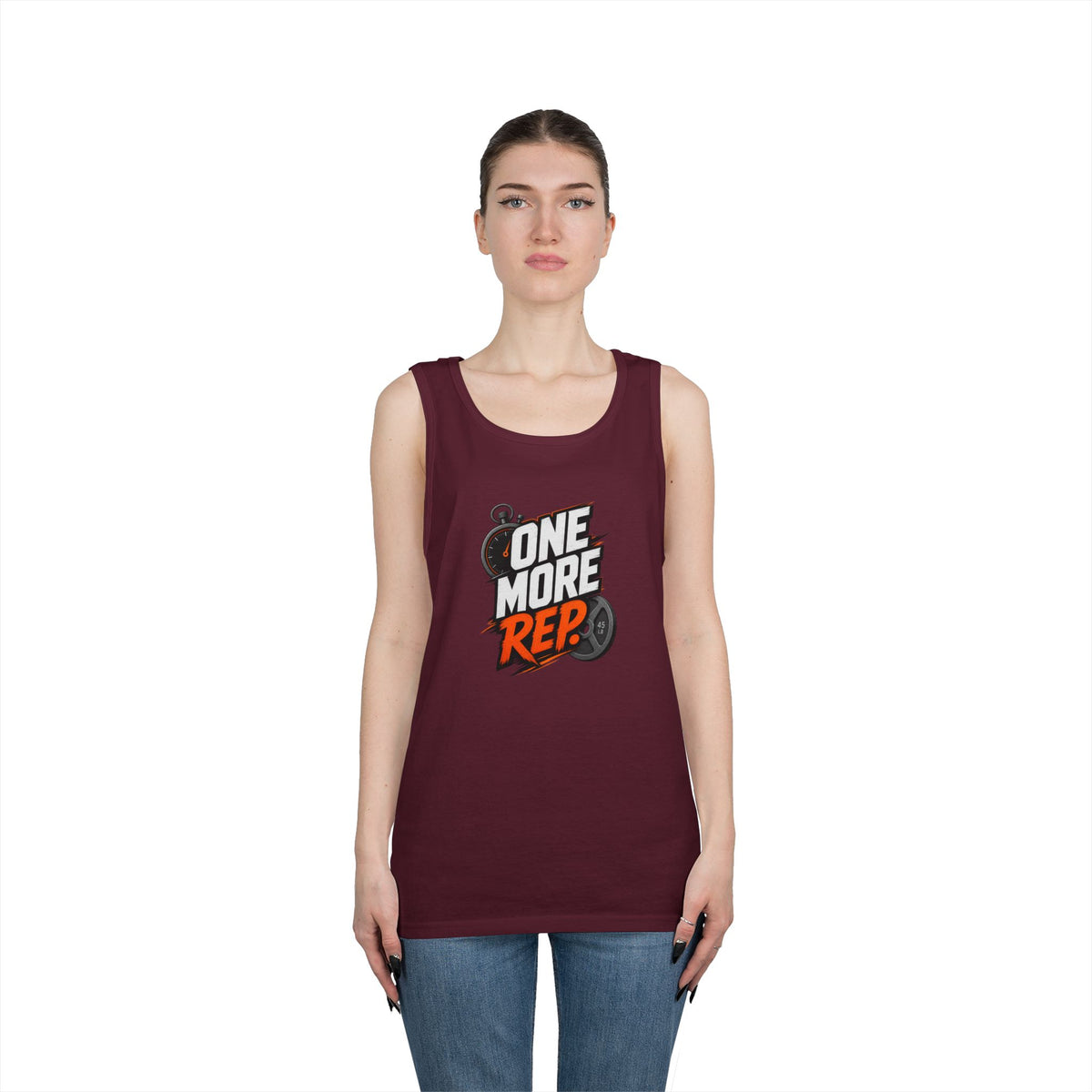 One More Rep Tank Top — Motivational Gym Workout Tank