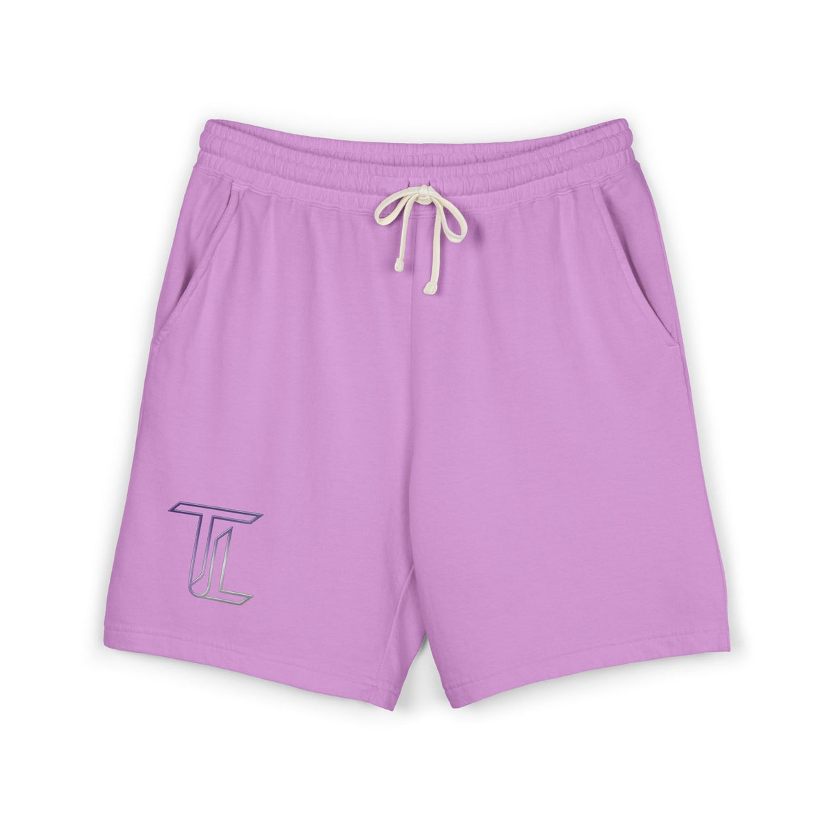 Fleece Sweat Shorts — Minimal Logo Garment-Dyed Lounge Shorts