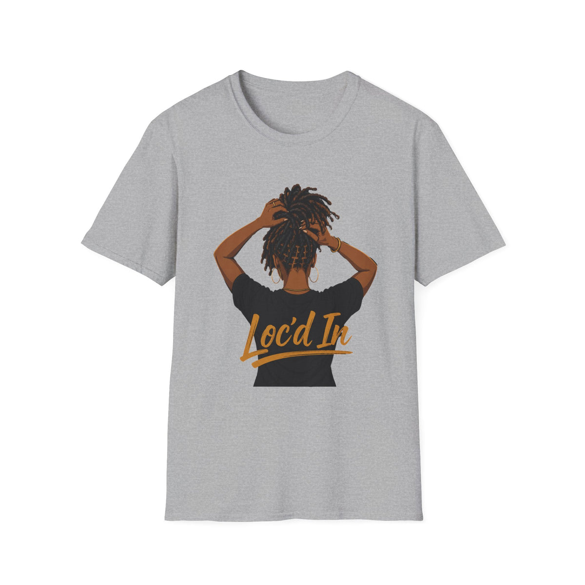 Loc'd In Graphic T-Shirt — 'Lock'd In' Natural Hair Afro Pride Tee