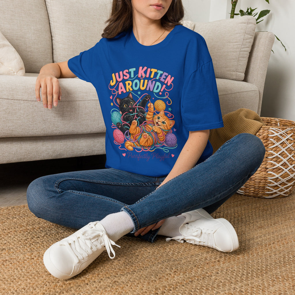Just Kitten Around T-Shirt — Cute Playful Cat Graphic Tee