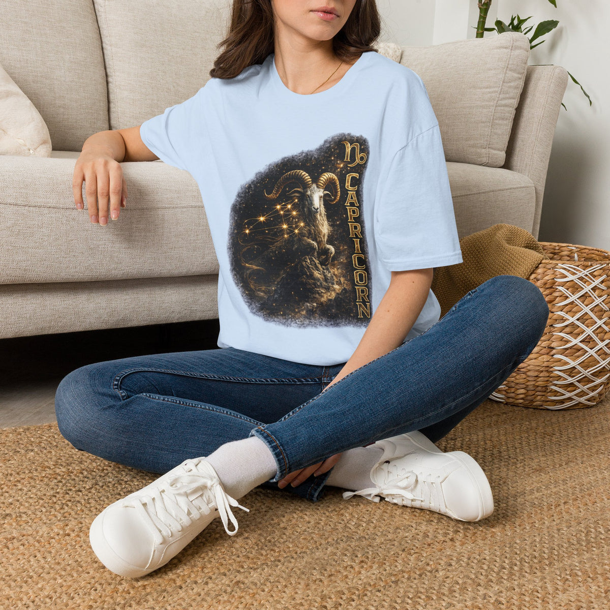 Capricorn Zodiac T-Shirt — Goat Constellation Astrology Tee